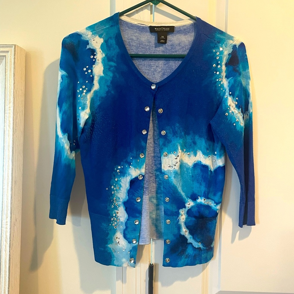 Blue Cardigan by White House Black Market- size XS
